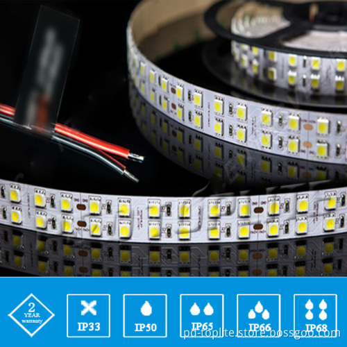 CE UL Double-Line SMD 5050 120 LED Per Meter Flexible LED Strip